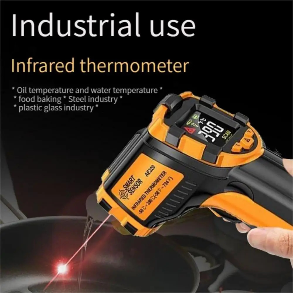 Intelligent sensor infrared non-contact electronic display thermometer portable precision kitchen temperature measurement gun 240816