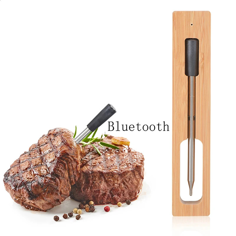 Oven Barbecue Smoking Kitchen Smart Digital Bluetooth Barbecue Temperature Gauge Wireless Meat Food Temperature Gauge 240816