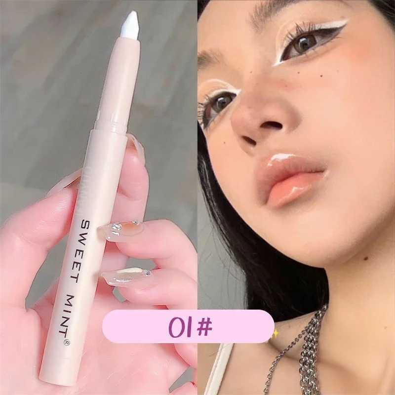 15 color flashing fluorescent pen waterproof matte white silver diamond bright suntan silk eye shadow stick makeupW241212