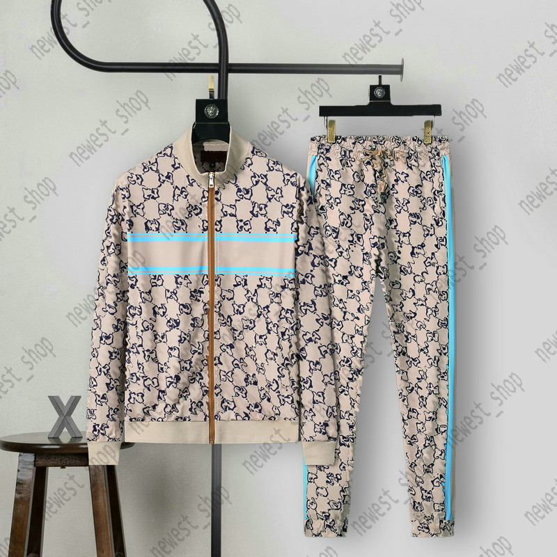 Designer Men's Tracksuit Set Sweatshirt pants Cardigan Zipper Jacket striped double letter Patchwork Hoodie Drawstring Casual Outfit for Women Men suits