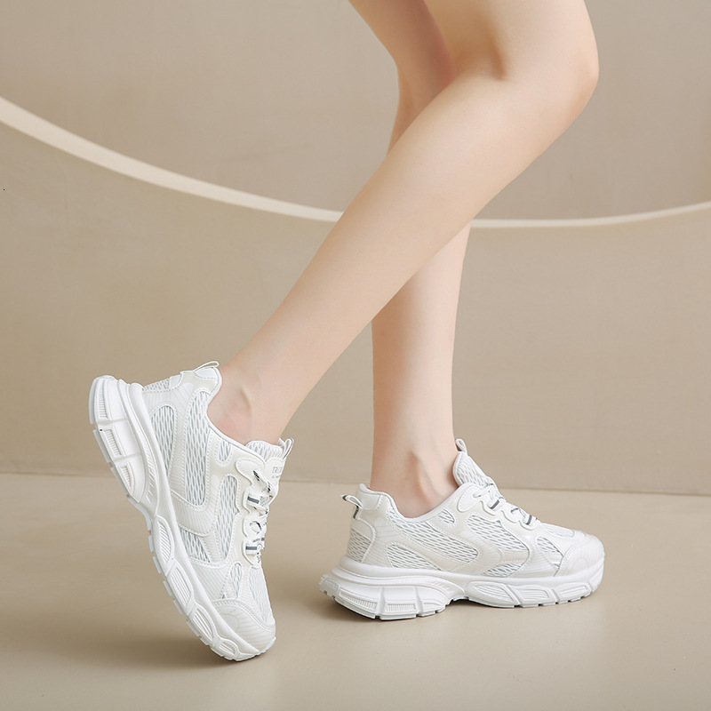 Ddmysports Instagram Korean Edition Mesh Dad Autumn New Breathable Student Sports Shoes Elevated Leisure Street Shoot K OUTDOOR