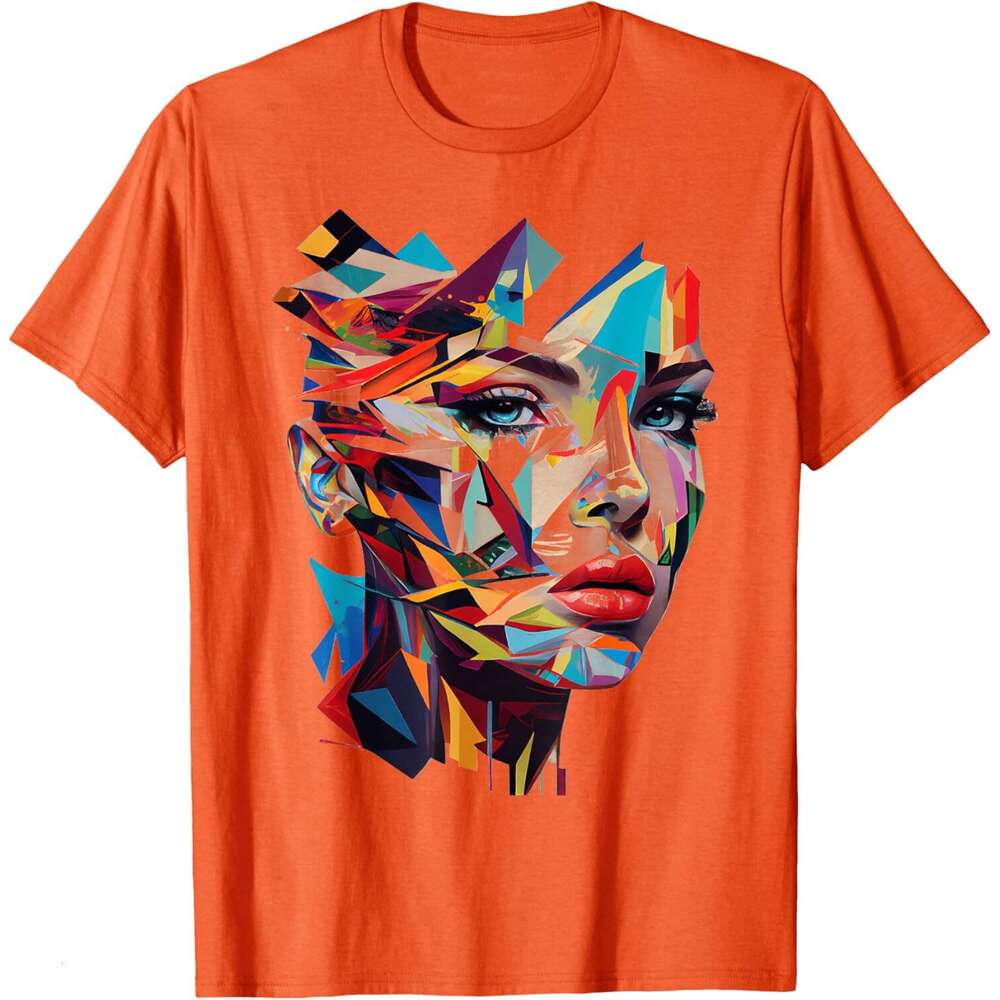 T shirt for Mens Abstract Colorful Woman Art Face Graphic Tees for Men Women T-Shirt Shirts Tshirt Casual Tops Clothes Short sleeve