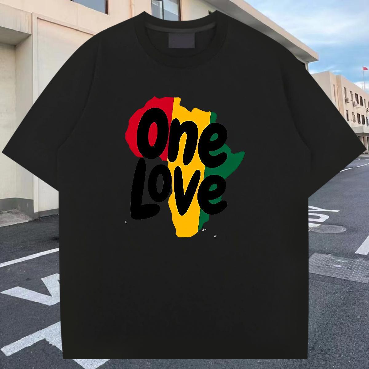 TOP Quality T-Shirts for Men 230g 100% Cotton letter Sports Casual Floral Print O Neck Short Sleeves Men Tops Tees 2024 Designer Tops Shirt
