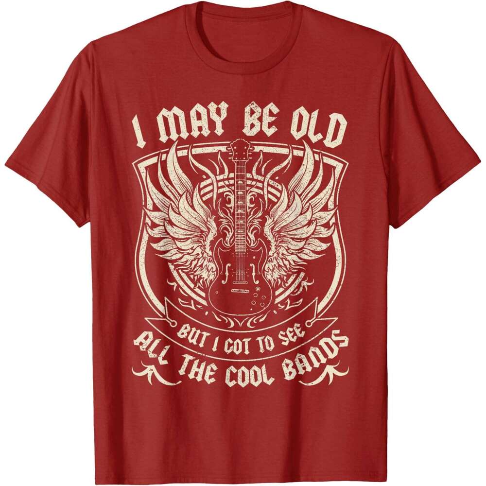2025S Fashion Designer T Shirt For Mens May Be Old But I Got To See All The Cool Band Rock Concert T Shirt Shirts Tshirt Graphic Tee Casual Tops Cloth