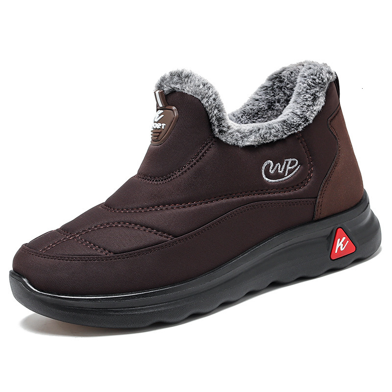 Ddmysports New Winter Cotton With Plush Insulation Middle Aged Elderly People Suitable For Both Men And Women As Couple Shoes Polyurethane Snow Boots 