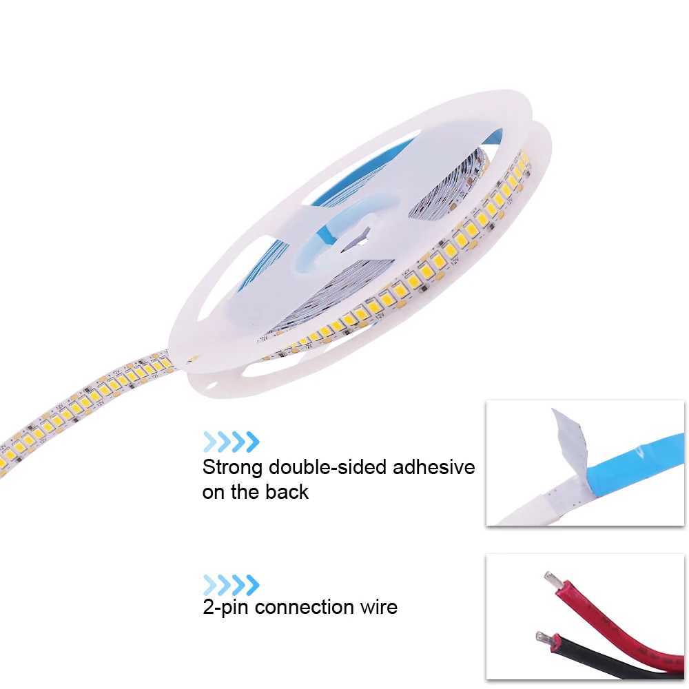5m LED Strip Lights 24V 12V 2835 240LED Flexible Led Tape Light Super Bright IP65 Waterproof Orange Warm Cold Natural White CL240815