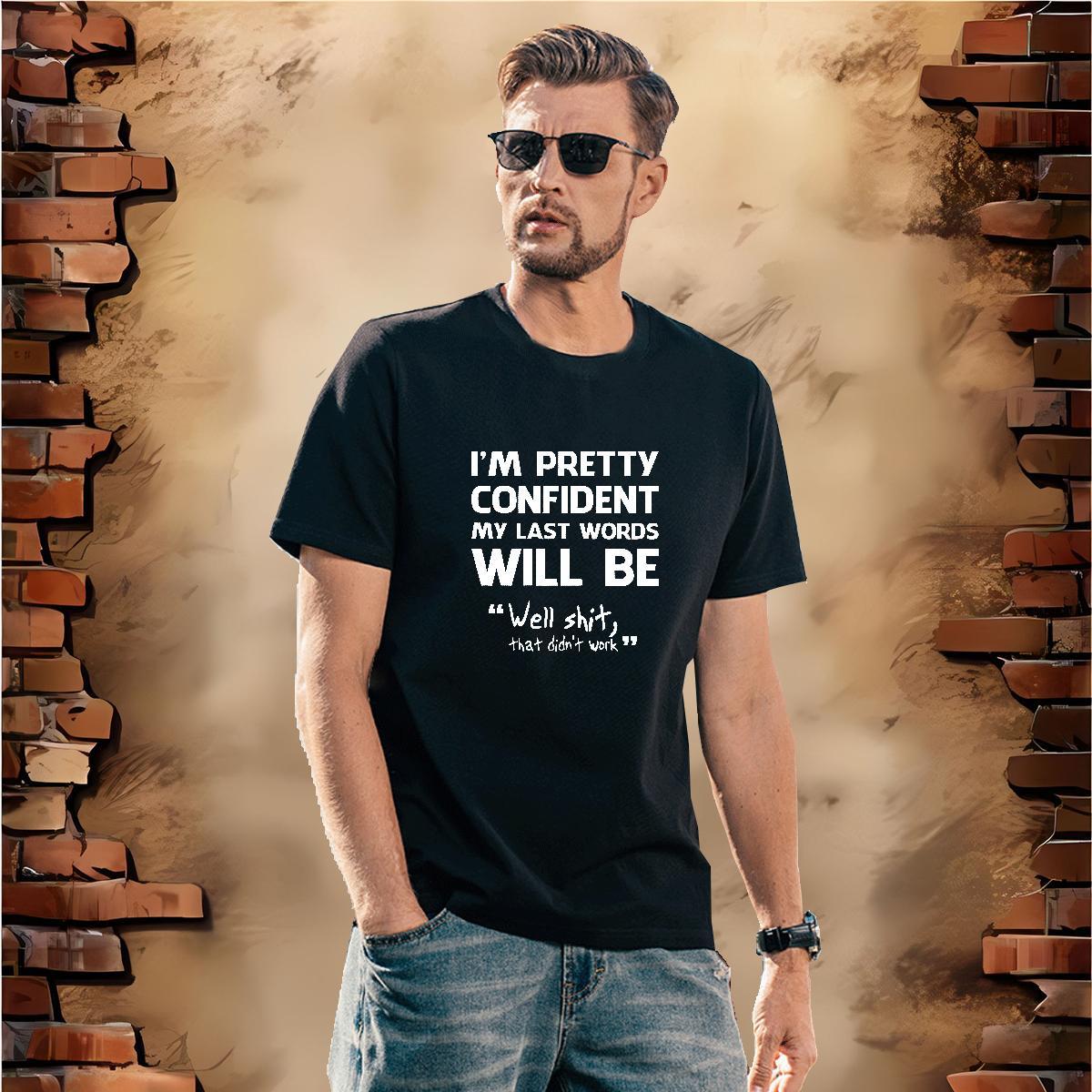 Popular Mens T Shirts 230g Cotton letter Street Asian Size Pure Cotton Men Tees Custom Tees Shirts