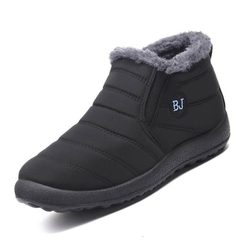 Ddmysports New Shoes Men Old Beijing With Added Fleece Warm Short Polyurethane Casual Cotton Boots Snow For Women OUTDOOR