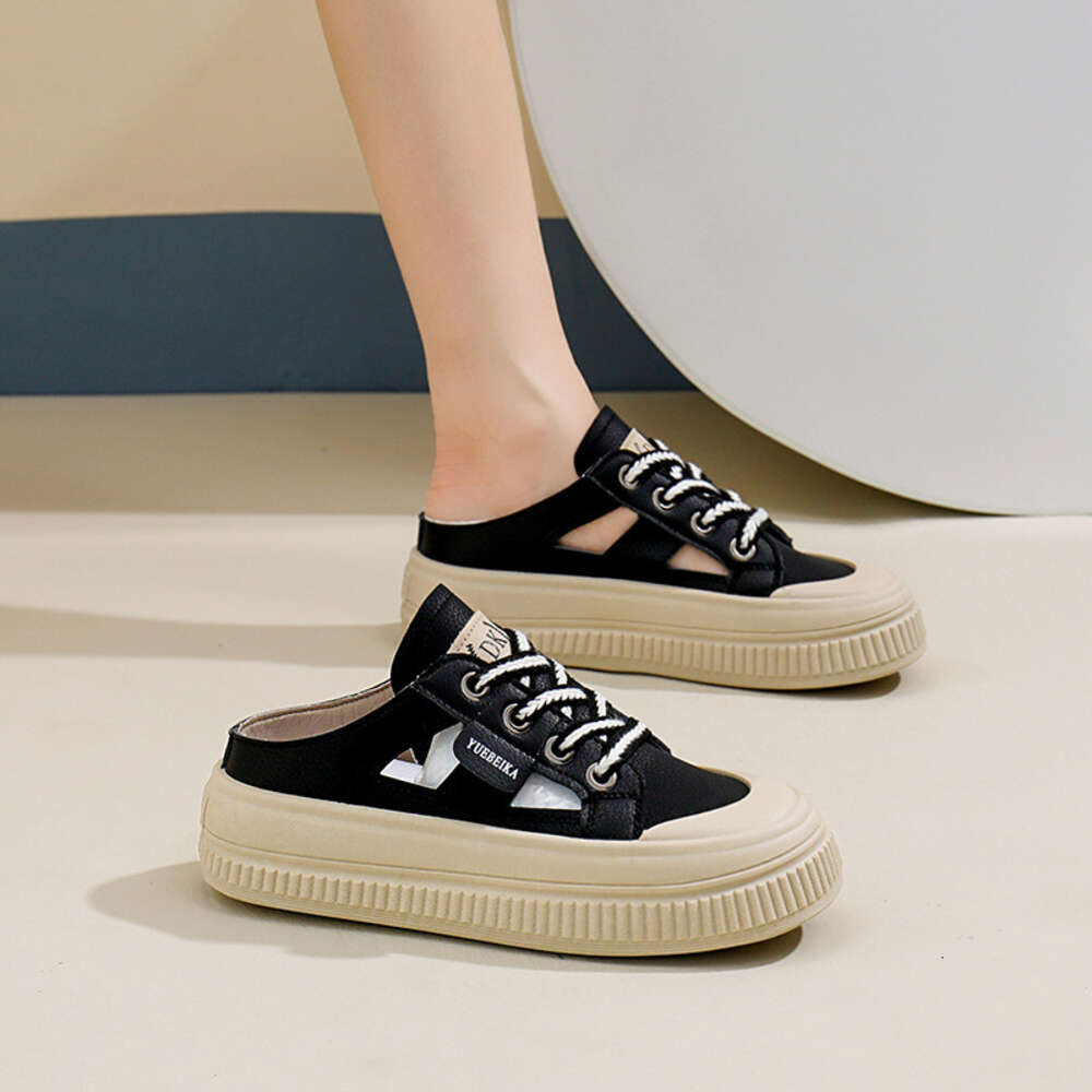 Ddmysports Baotou Alf Slippers Women S Outdoor Summer New Style Casual One Step Lazy White Shoes WS OUTDOOR