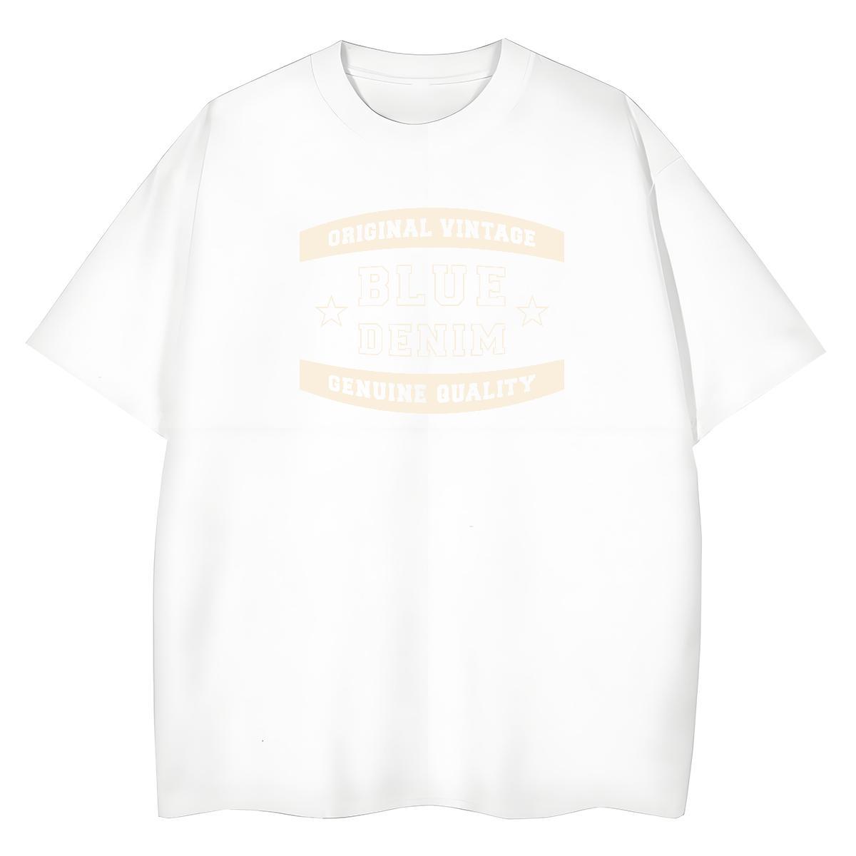 Female Womens Tshirts 230g Pure Cotton letter High Street Hip Hop T-Shirts for Women Comfortable Cartoon Print Tee Shirt