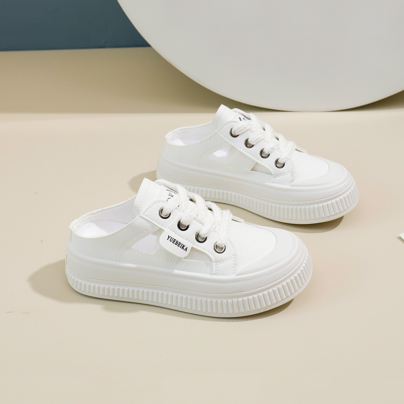 Ddmysports Baotou Alf Slippers Women S Outdoor Summer New Style Casual One Step Lazy White Shoes WS OUTDOOR