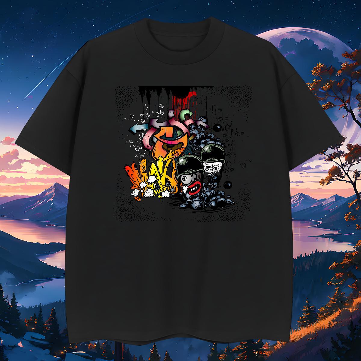High Quality T shirt 230g Cotton skull Sports Casual Oversized 4XL O Neck Short Sleeves Couples T Shirts New Designer Tops