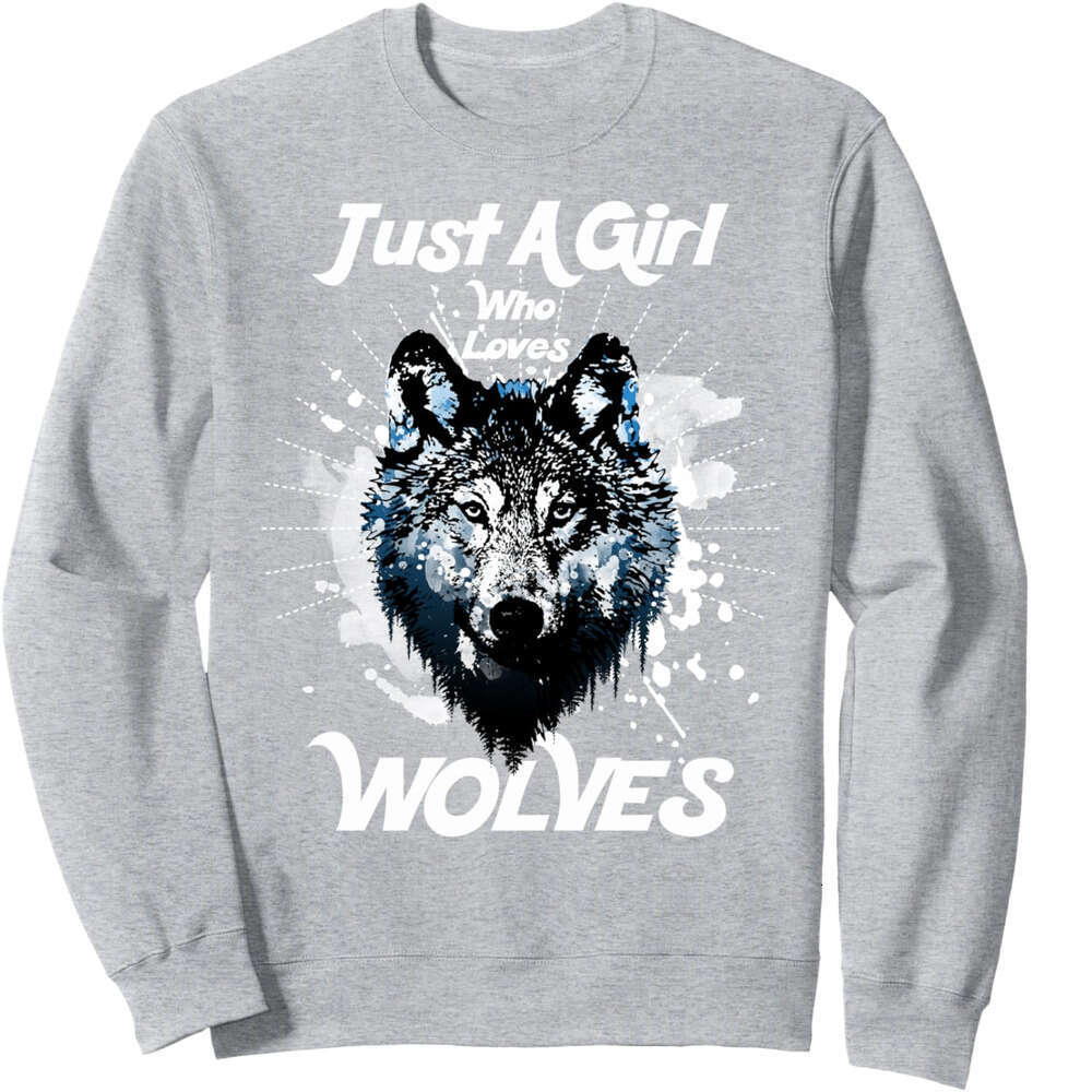 Long Sleeve Shirts For Men Sweatshirt Just A Girl Who Loves Woes Cute Novelty Gift Sweatshirt Graphic Tee Streetwear Casual Tops Clothes sweatshirts
