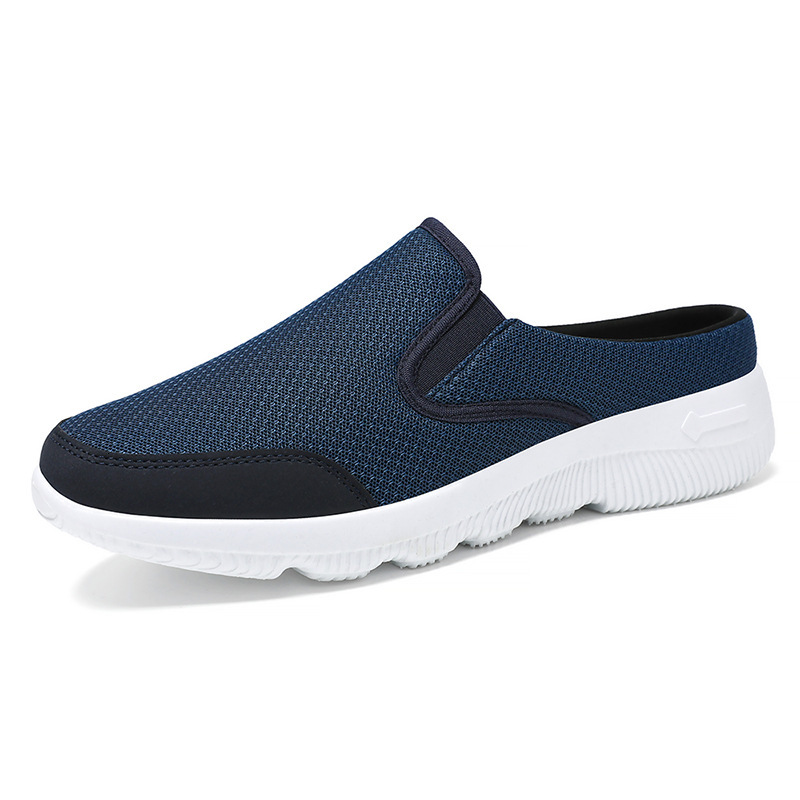 Ddmysports Shoes Men S Slippers Summer Soft Soled Breathable Lazy One Foot Half Dragged Convenient For Daily Home Use Flat Shoes OUTDOOR