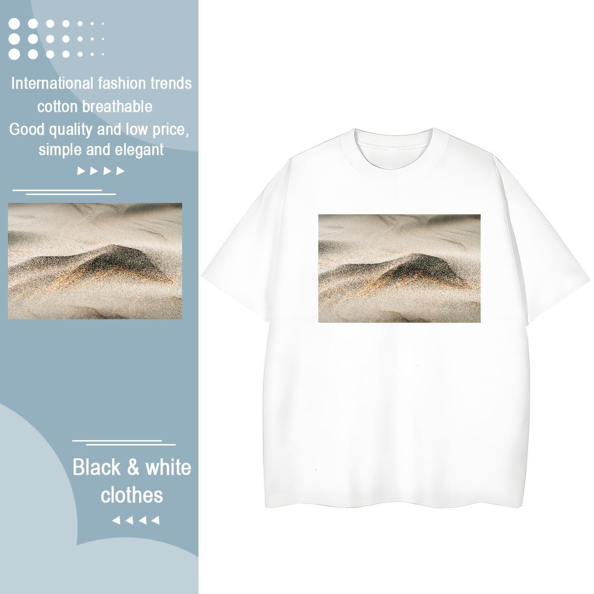 TOP Quality T-Shirts for Men 100% Cotton 230g desert Summer Casual Oversized 3XL 4XL Round Neck Short Sleeve Men Clothes T-Shirt Fashion New Wear