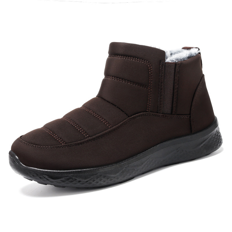 Ddmysports Winter New Live Streaming Snow For Men With Thick Boots Plush Both S And Women Warm Couple Cotton Shoes OUTDOOR