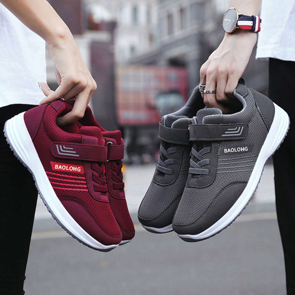 Ddmysports Spring Autumn New Couples Middle And Old Age Walking Travel Shoes Soft Sole Unisex Running OUTDOOR
