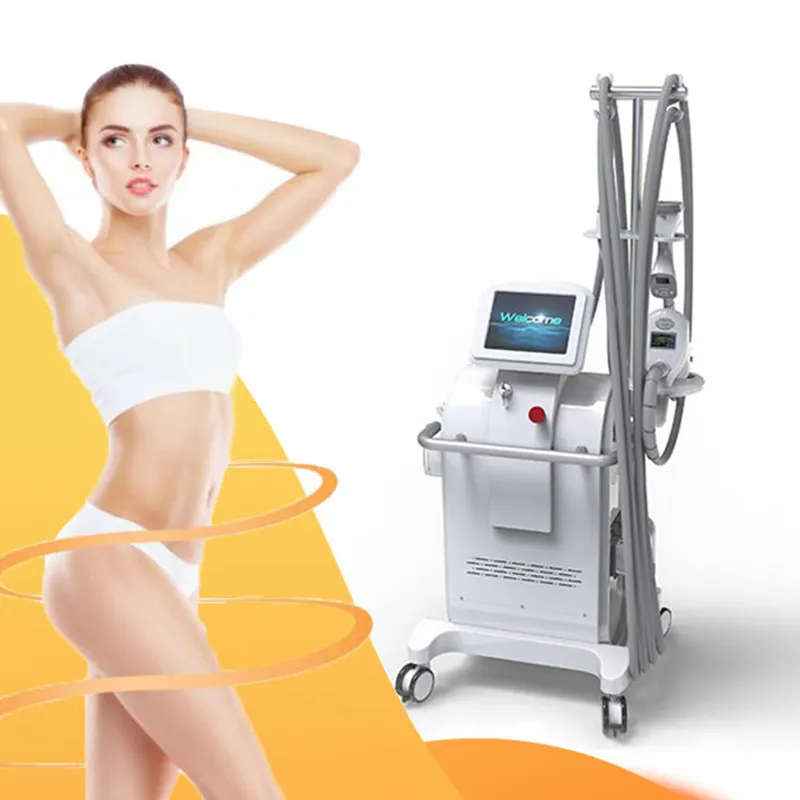 Newest Ultrasonic Cavitation Vacuum RF Roller Machine Led Screen Body Shaping Radio Frequency Machine Double Chin Body Slimming Auto Vacuum Roller Mac