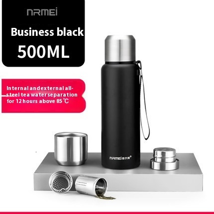 Stainless steel insulated cup, men's large capacity water cup, vacuum all steel cup, outdoor insulated kettle