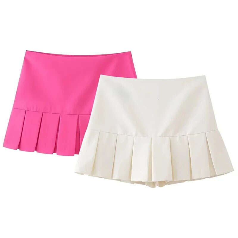 Short 2024 Pleated Women's Summer Mini Casual Shorts High Waist Tennis Skirt Female Sexy Skirts s s