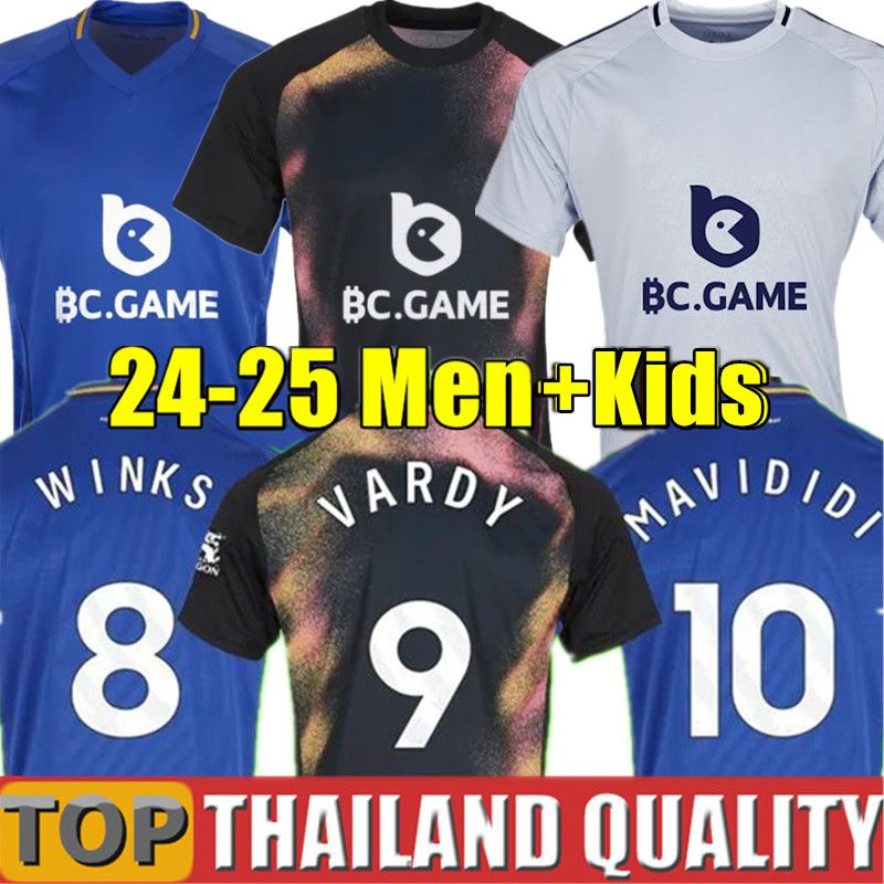 24 25 Soccer Jerseys Wout Faes Harry Winks Leicesters CITY 2024 2025 Home away Football shirt Men Kids Kit uniform