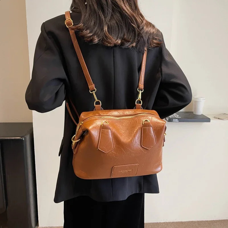 Light y PU Solid Soft TopHandle Bags for Women Interior Slot Pocket Casual Fashion Womens Tote Bag Bolsos De w240817