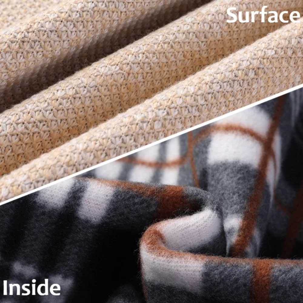 Mens Stand-up Collar Knit Sweater Autumn Winter New Cardigan Tops Korean Slim Solid Color Sweatercoat Jacket XJ250805