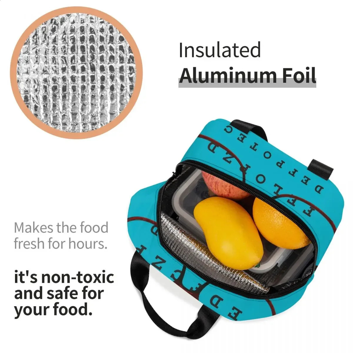 Funny Glasses With Eye Test Chart Resuable Lunch Boxes Women Multifunction Optician Optometrist Thermal Cooler Food Lunch Bag 240816