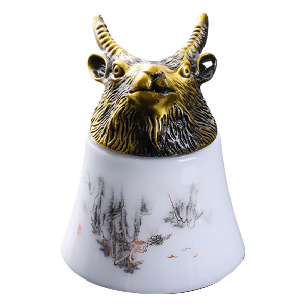 Hot twelve zodiac wine glasses light luxury ceramic wine separator white wine cup