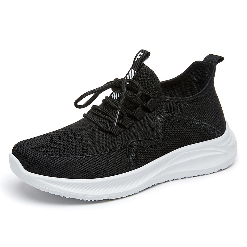Ddmysports Women S New Autumn Style Flying Woven Sports And Leisure Women Fashionable Mother Shoes Old Beijing Cloth OUTDOOR