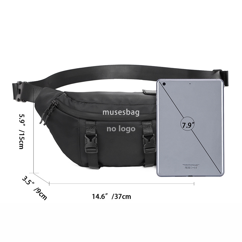 Men's chest bag Men's fashion brand tooling crossbody bag casual small bag boys satchel shoulder bag sports small backpack
