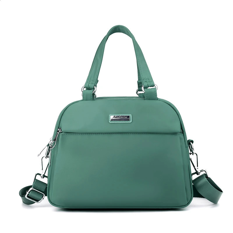 Nylon Zipper Ladies TopHandle Bags Sewing Thread Shoulder for Women Multiple Pockets Bolso Mujer w240817