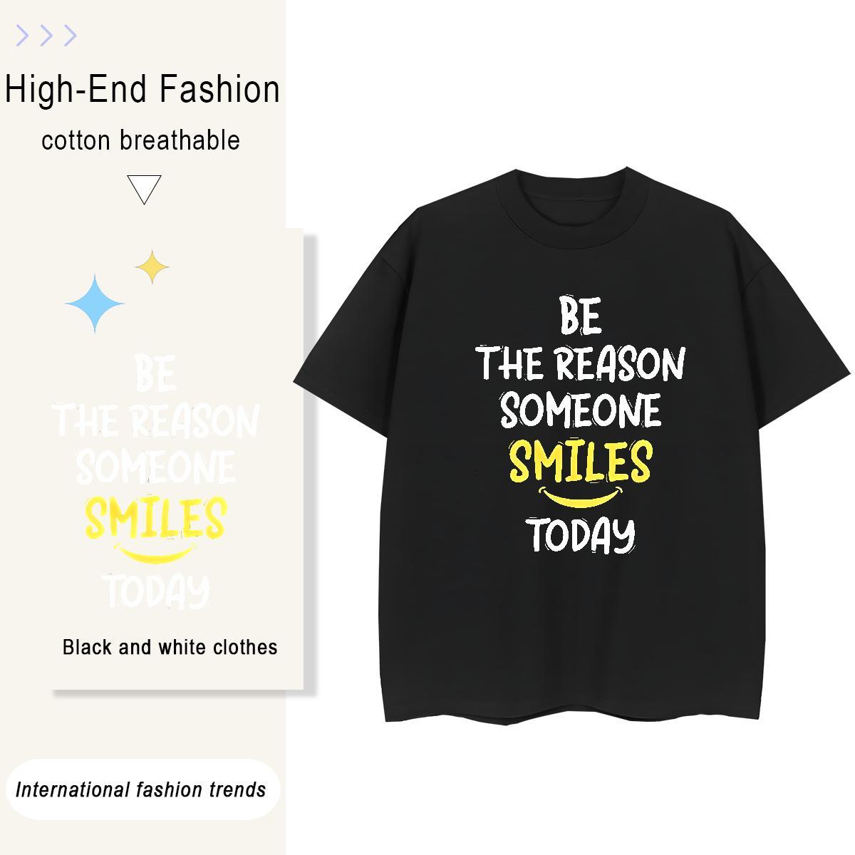High Quality T Shirts Men 230g Pure Cotton letter Sports Casual DIY Breathable Short Sleeve Men Clothes T-Shirt 2024 Tops
