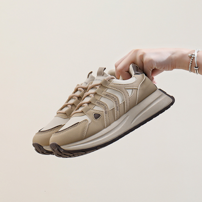 Ddmysports Ins Korean Version Thick Soled Dad Autumn New Street Photography Student Running Sports Shoes Height Increasing Casual AR OUTDOOR