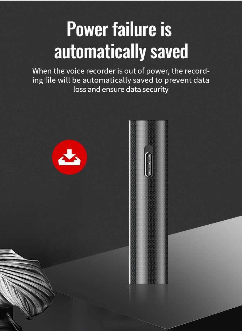500H Small Voice Activated Recorder Espia Long Distance Audio Recording Sound Dictophone 8GB 32GB USB Flash Noise Reduction MP3 Player B240817