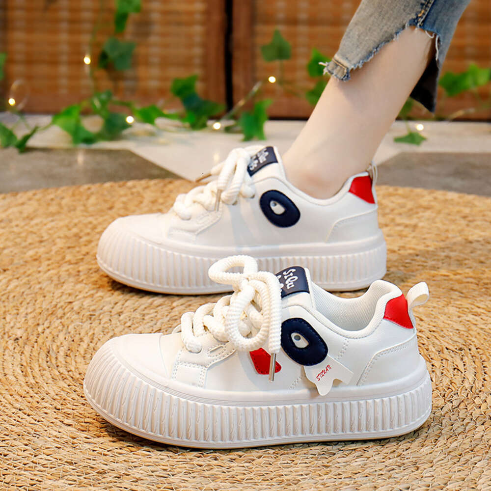 Ddmysports Autumn White New Korean Version Ins Female Student Height Increasing Thick Soled Sports Board Casual Shoes Trendy XT OUTDOOR