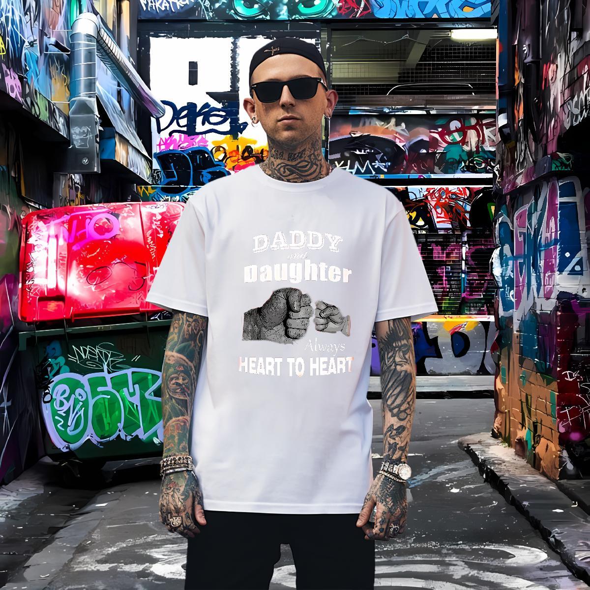 Free Shipping T-Shirts for Men 230g 100% Cotton letter Sports Casual Customized Breathable Short Sleeve Tshirt for Man Woman 2024 Summer Wear