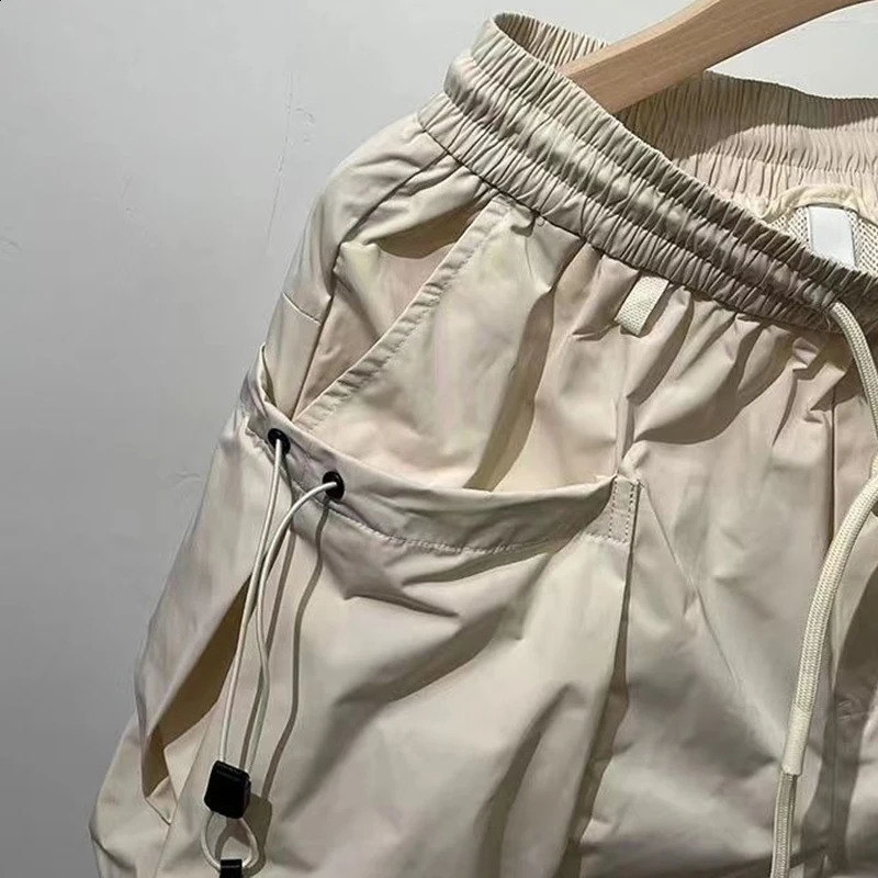 American Outdoor Functional Mens Shorts Trendy Summer Quick-drying Fashionable High-end Washed Large Size Casual Pants Urban 240816