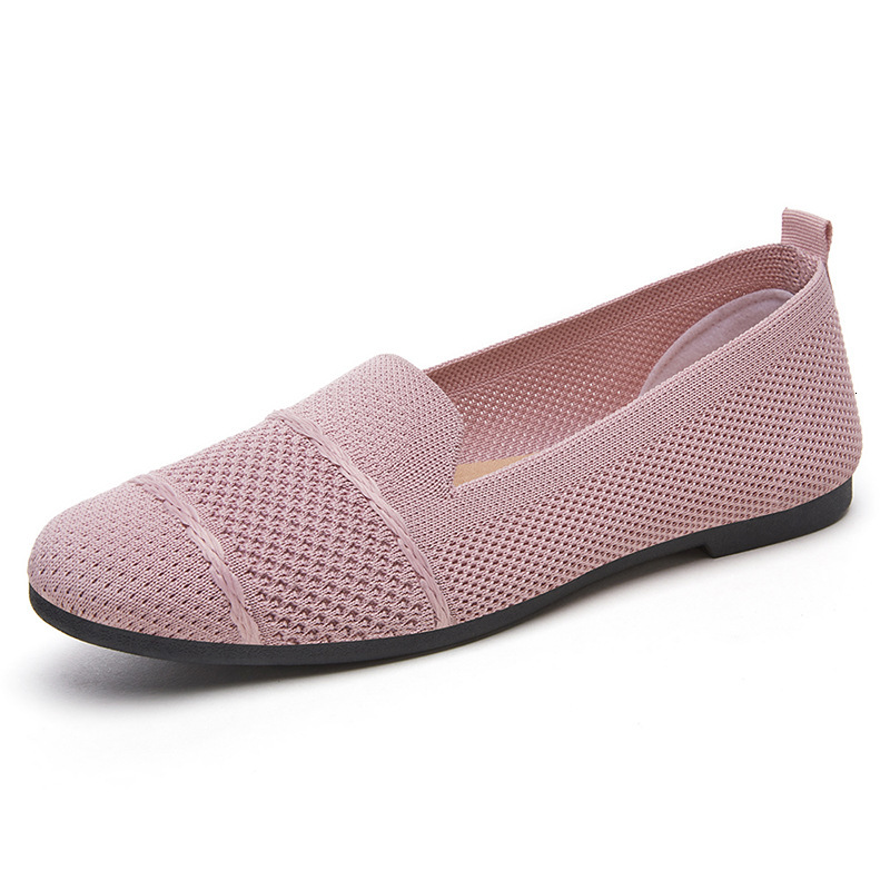 Ddmysports Summer New Women S Single Breathable Flat Bottom Shallow Mouth Cloth One Step Stepping Mom Shoes Children OUTDOOR