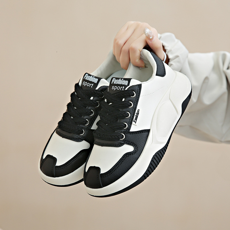 Ddmysports Autumn New Korean Ins Breathable White Women S Low Top Casual Board Thick Soled Sponge Cake Shoes OUTDOOR