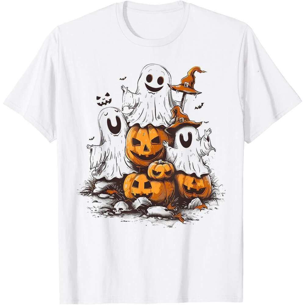 T shirt for Mens Halloween Ghost Pumpkin Costume Party Scary Funny T-Shirt Shirts Tshirt Graphic Tee Casual Tops Clothes Short sleeve 2025