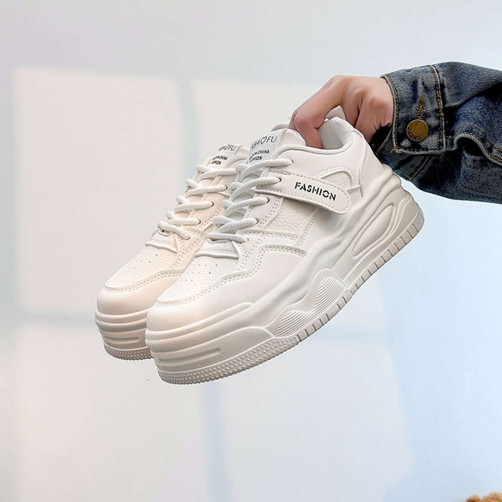 Ddmysports Autumn White New Korean Ins Female Students Height Increasing Thick Soled Sports Board Casual Shoes Trend ZY OUTDOOR
