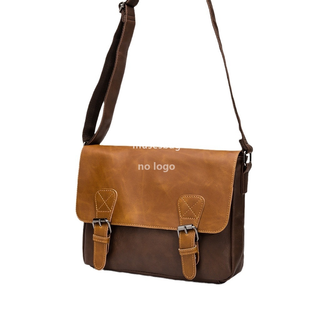 Men's shoulder bag Retro men's bag new street trend casual business messenger bag backpack crossbody bag