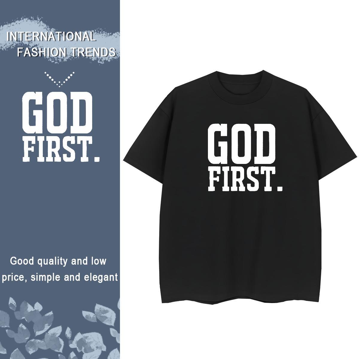 Comfortable Men T Shirts 230g Cotton letter Sports Casual Oversized 4XL Breathable Short Sleeve Men Clothes T-Shirt 2024 DIY Clothings