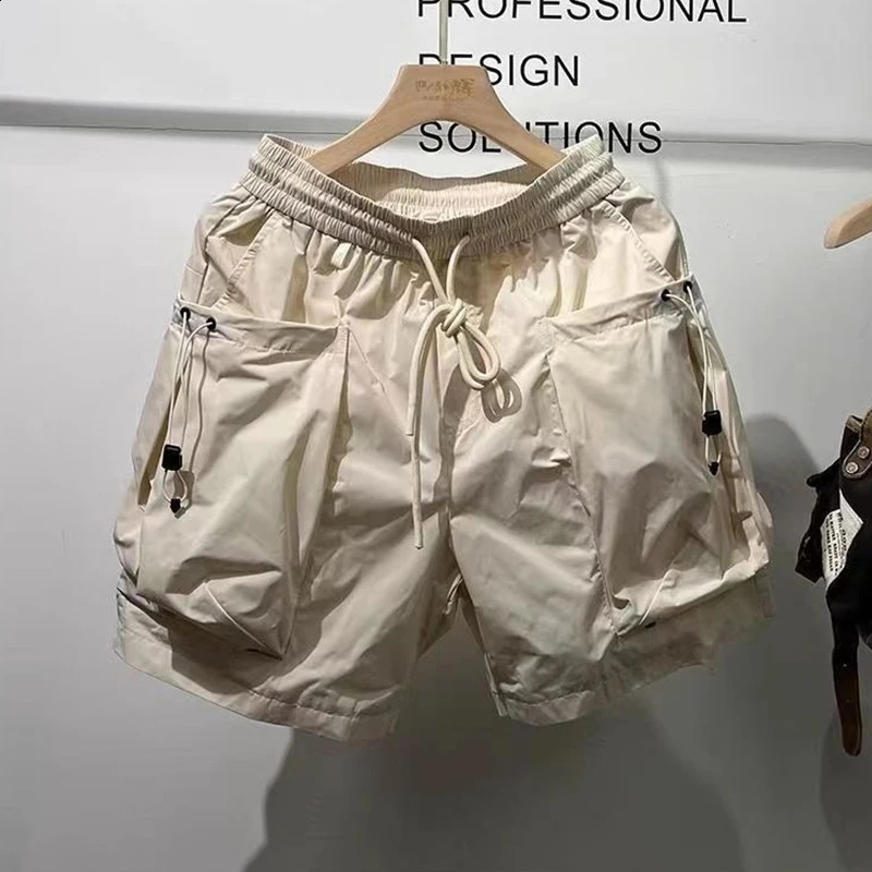 American Outdoor Functional Mens Shorts Trendy Summer Quick-drying Fashionable High-end Washed Large Size Casual Pants Urban 240816