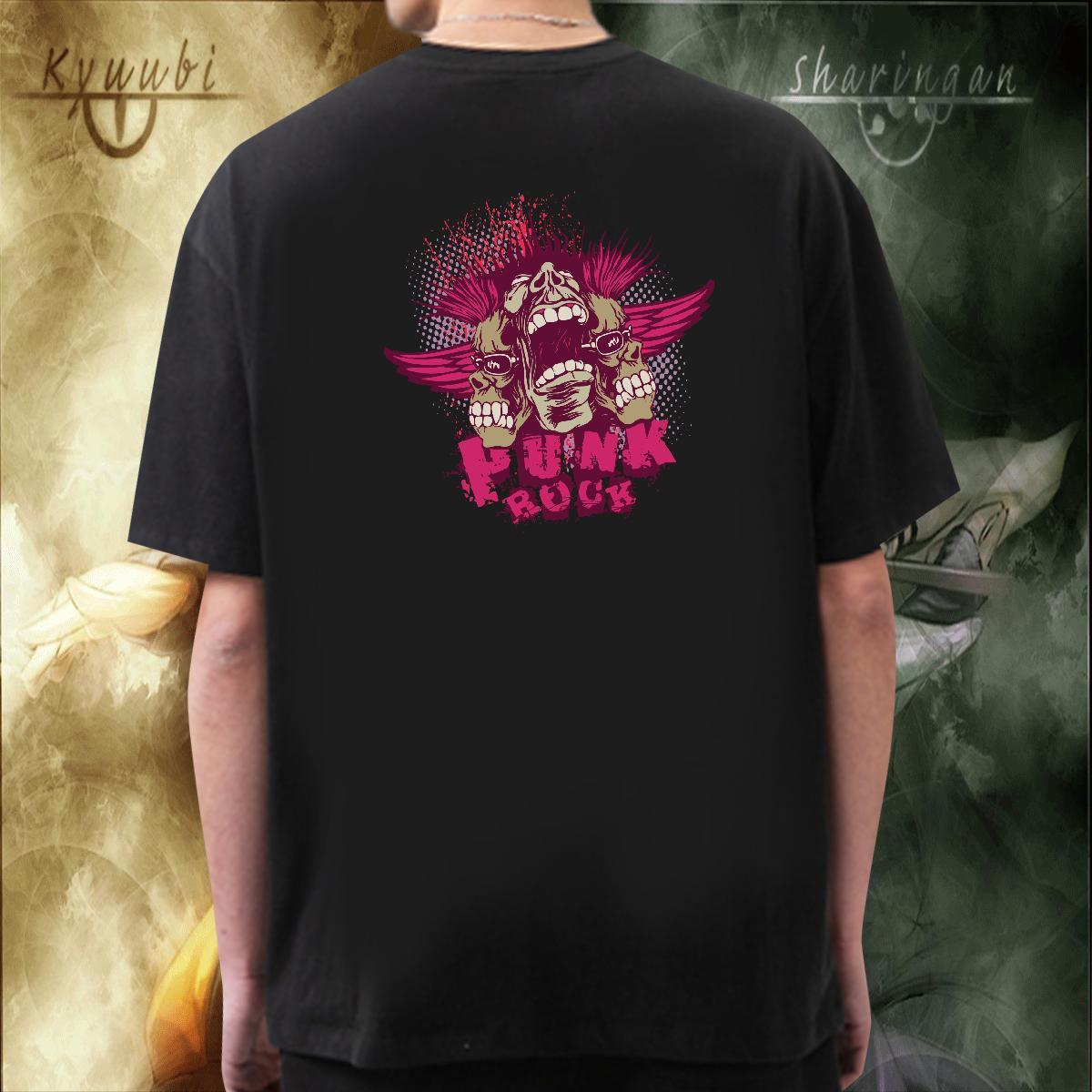 Classic T shirt 230g 100% Cotton skull Hip Hop Street Custom Big Size Breathable Short Sleeve Men Tshirts Factory Direct Tees