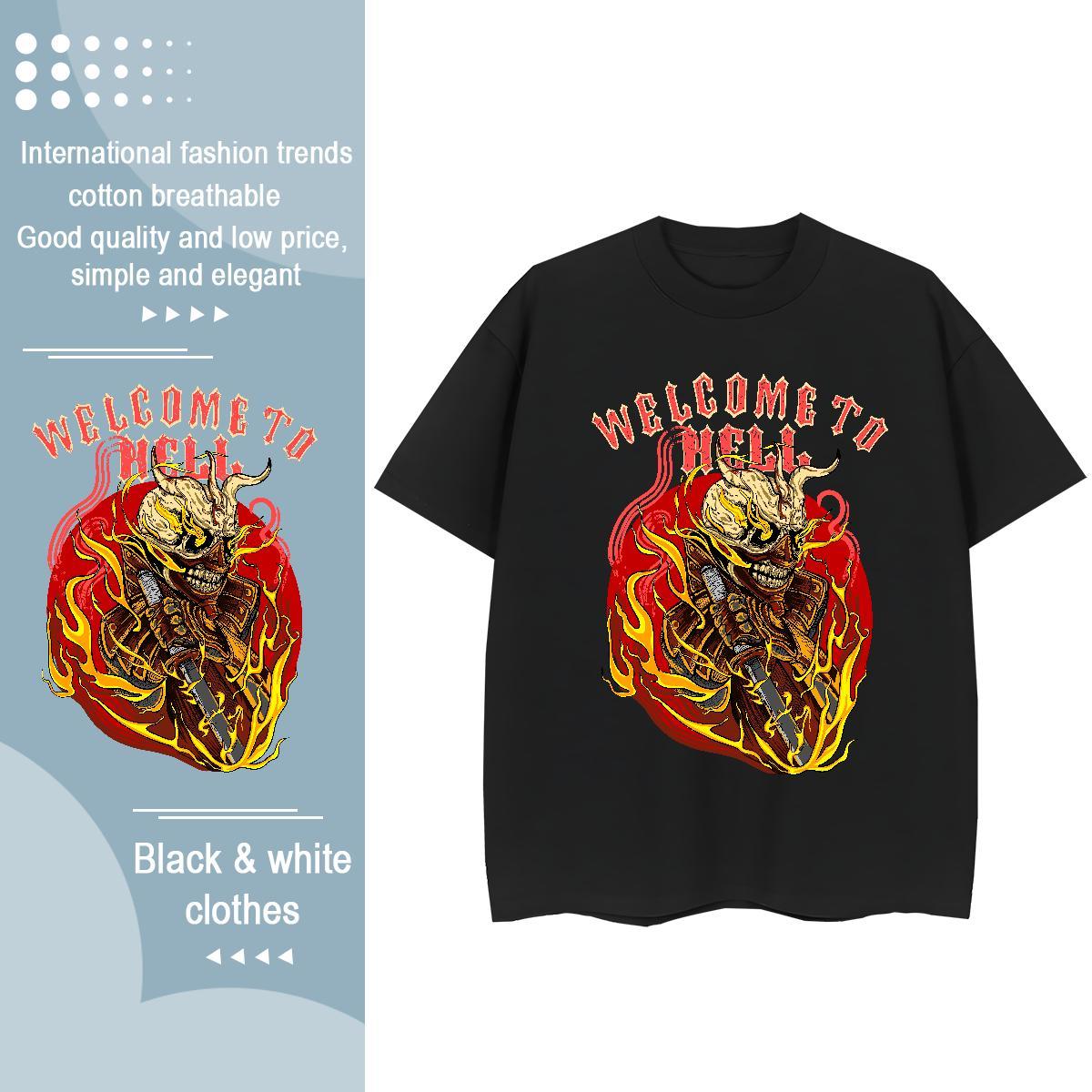 Brand Womens T Shirts Round Neck Short Sleeve 230g 100% Cotton Couples T Shirts Custom Print Plus Size ET Casual Daily Wear High quality Tops Tees