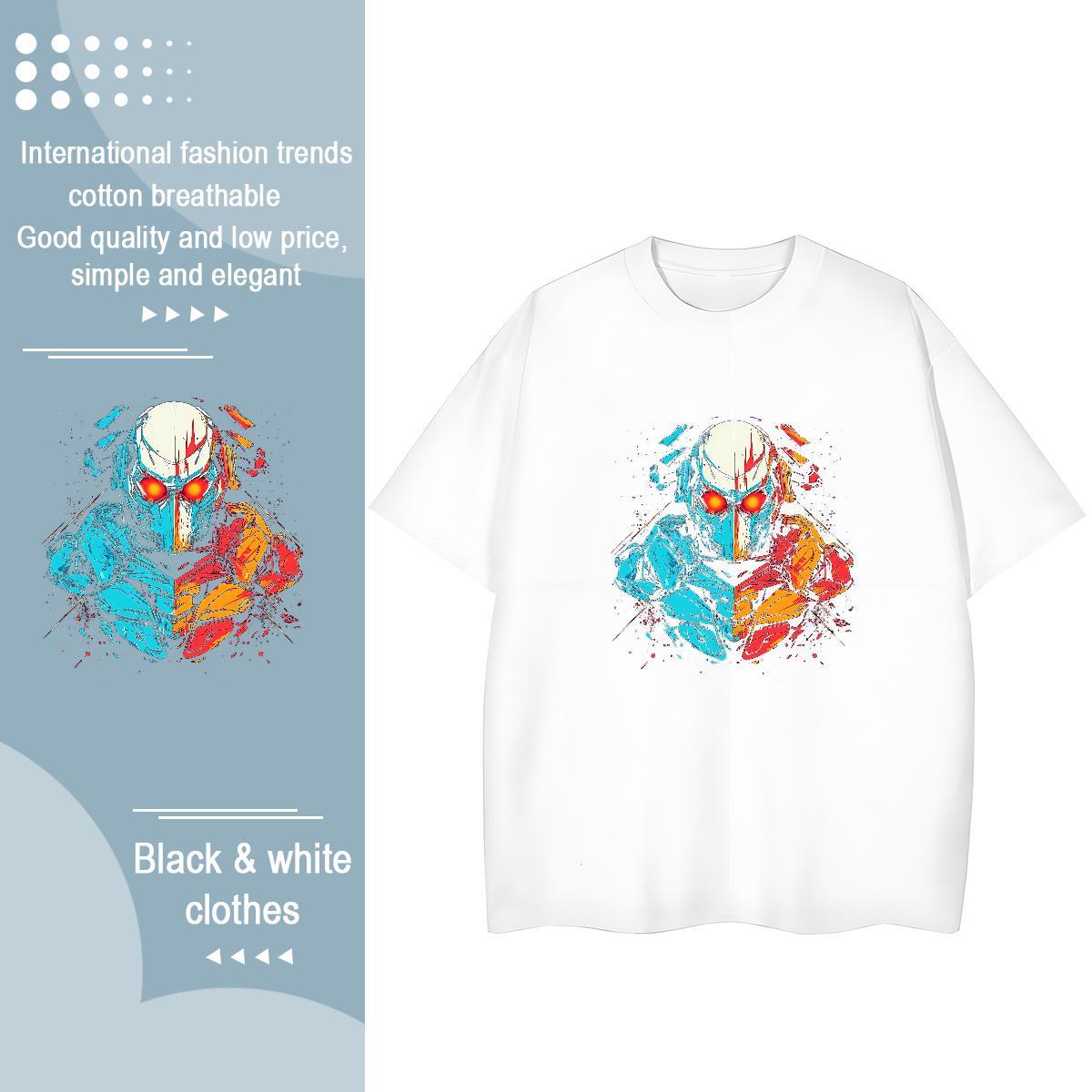 New Arrival Women T Shirts Round Neck Short Sleeve 230g Cotton Woman Tshirt Custom Cartoon ET Casual Sport Designer Wear