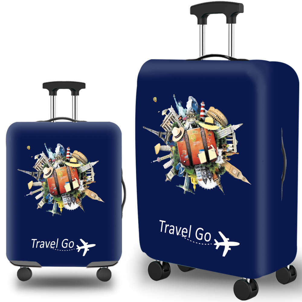 High Elastic Lage Suitcase Protective Cover Thickened Dust-proof Washable With Concealed Zipper For 18-32 Inch ee62 4