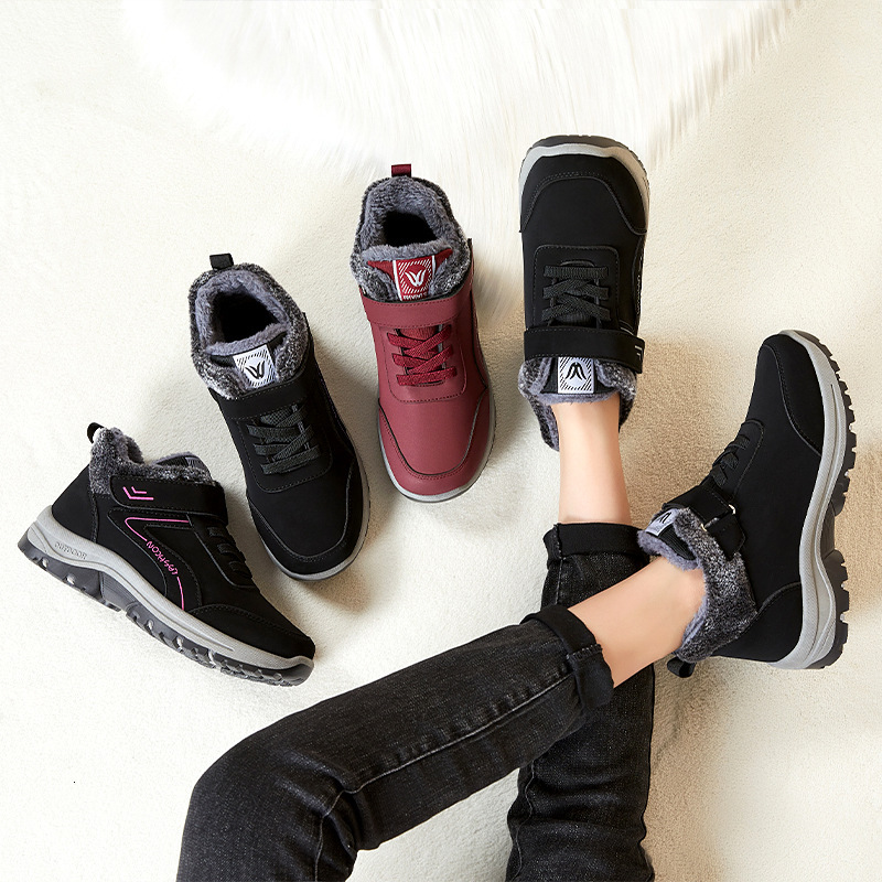 Ddmysports Snow Boots For Women In Winter New With Added Fleece Thick Cotton Warm And Healthy Walking Shoes OUTDOOR